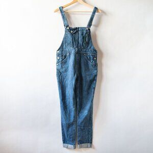 Levi's 534 Denim Overalls Skinny Boyfriend Fit *Missing Button*